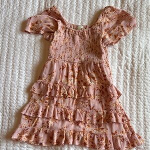 Chelsea & Violet Pink Floral Ruffle Dress